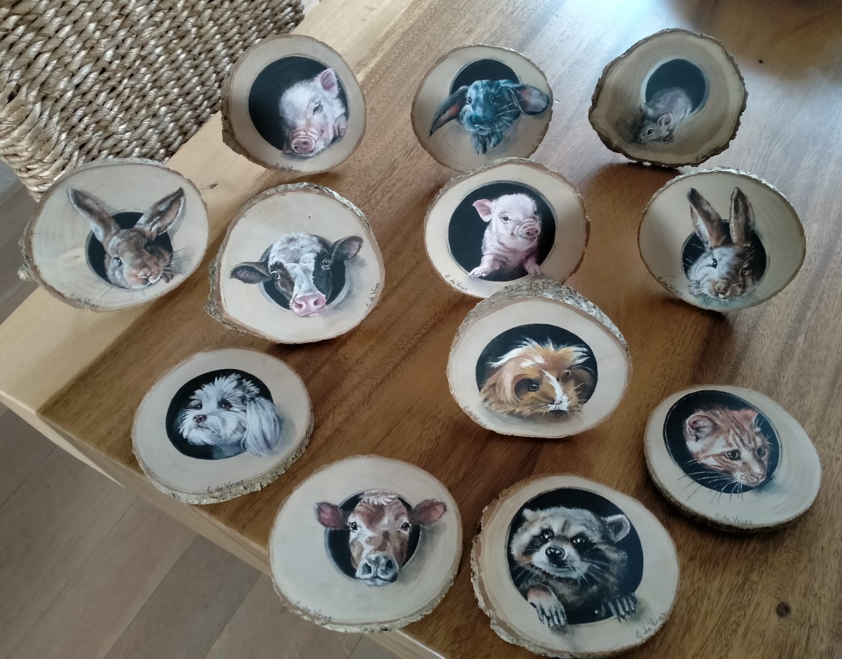 schilderijtjes voor de koeienmarkt in Woerden